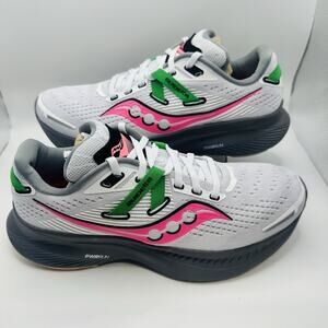 Saucony Guide 16 Women’s Size 7 White/Green/Pink S10830-85 Running Sneaker Shoes
